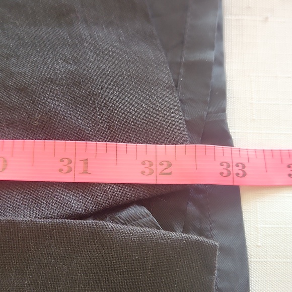 Spiegal Black Vintage Sleeveless Linen Blend Dress. Size 4 - Picture 8 of 9